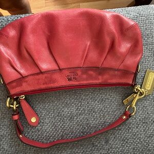 Vintage Coach red shoulder bag